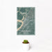 12x18 Vicksburg Mississippi Map Print Portrait Orientation in Afternoon Style With Small Cactus Plant in White Planter