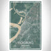 Vicksburg Mississippi Map Print Portrait Orientation in Afternoon Style With Shaded Background