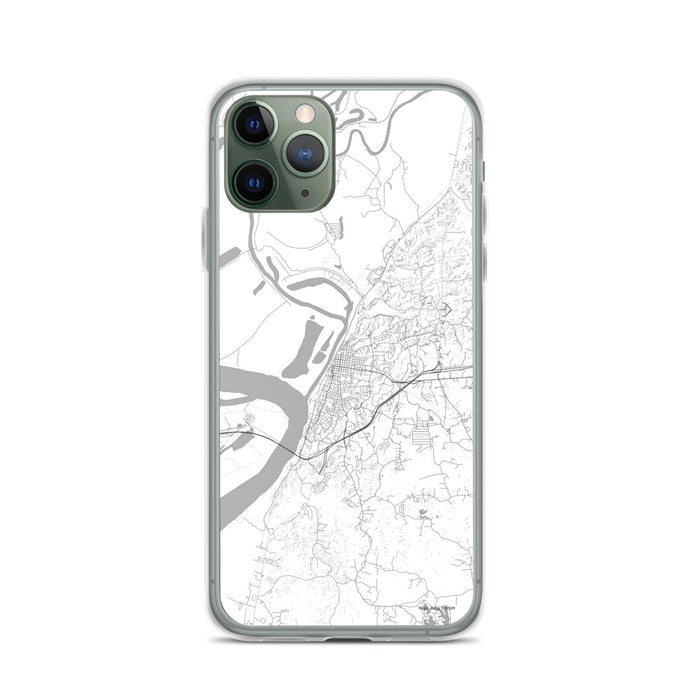 Custom iPhone 11 Pro Vicksburg Mississippi Map Phone Case in Classic