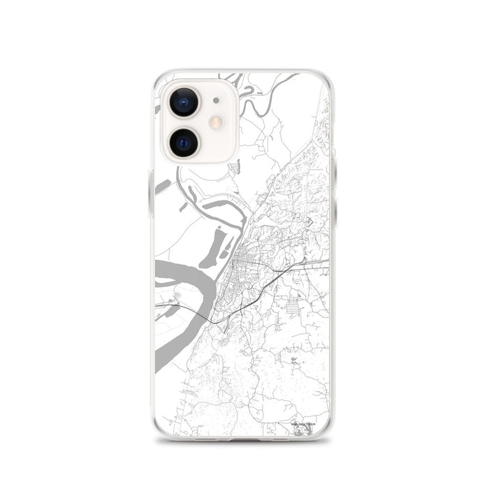 Custom iPhone 12 Vicksburg Mississippi Map Phone Case in Classic