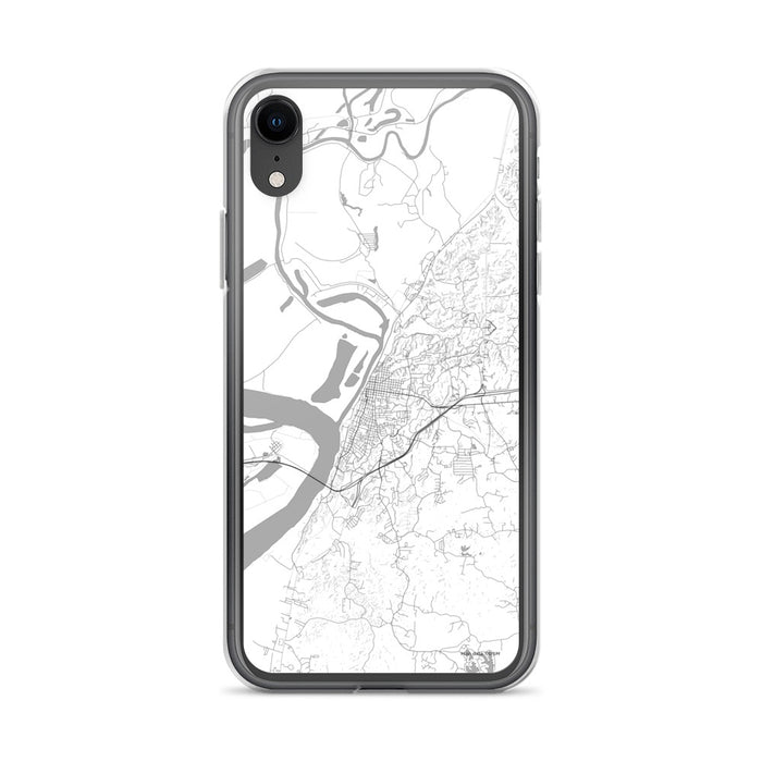 Custom iPhone XR Vicksburg Mississippi Map Phone Case in Classic