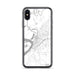 Custom iPhone X/XS Vicksburg Mississippi Map Phone Case in Classic