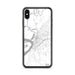 Custom iPhone XS Max Vicksburg Mississippi Map Phone Case in Classic
