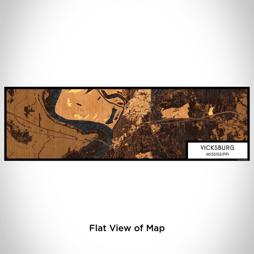 Flat View of Map Custom Vicksburg Mississippi Map Enamel Mug in Ember