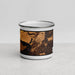 Front View Custom Vicksburg Mississippi Map Enamel Mug in Ember