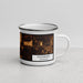 Right View Custom Vicksburg Mississippi Map Enamel Mug in Ember