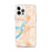Custom iPhone 12 Pro Max Vicksburg Mississippi Map Phone Case in Watercolor