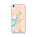 Custom iPhone SE Vicksburg Mississippi Map Phone Case in Watercolor