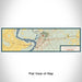 Flat View of Map Custom Vicksburg Mississippi Map Enamel Mug in Woodblock