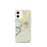 Custom iPhone 12 mini Vicksburg Mississippi Map Phone Case in Woodblock