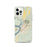 Custom iPhone 12 Pro Vicksburg Mississippi Map Phone Case in Woodblock