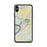 Custom iPhone XS Max Vicksburg Mississippi Map Phone Case in Woodblock