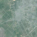 Victoria Texas Map Print in Afternoon Style Zoomed In Close Up Showing Details
