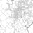 Victoria Texas Map Print in Classic Style Zoomed In Close Up Showing Details