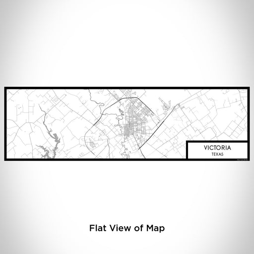 Flat View of Map Custom Victoria Texas Map Enamel Mug in Classic