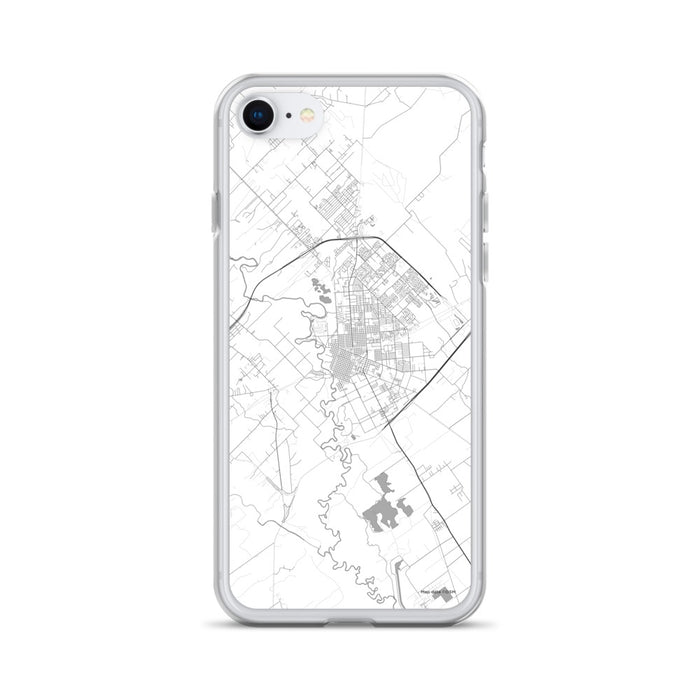 Custom Victoria Texas Map iPhone SE Phone Case in Classic