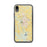 Custom Victoria Texas Map Phone Case in Woodblock
