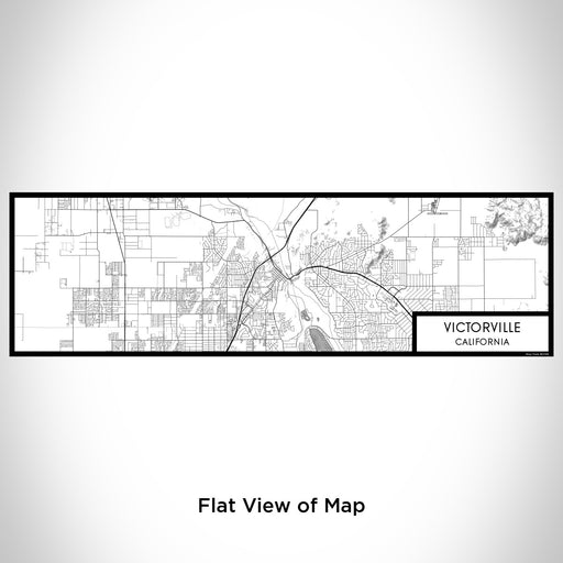 Flat View of Map Custom Victorville California Map Enamel Mug in Classic