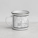 Left View Custom Victorville California Map Enamel Mug in Classic