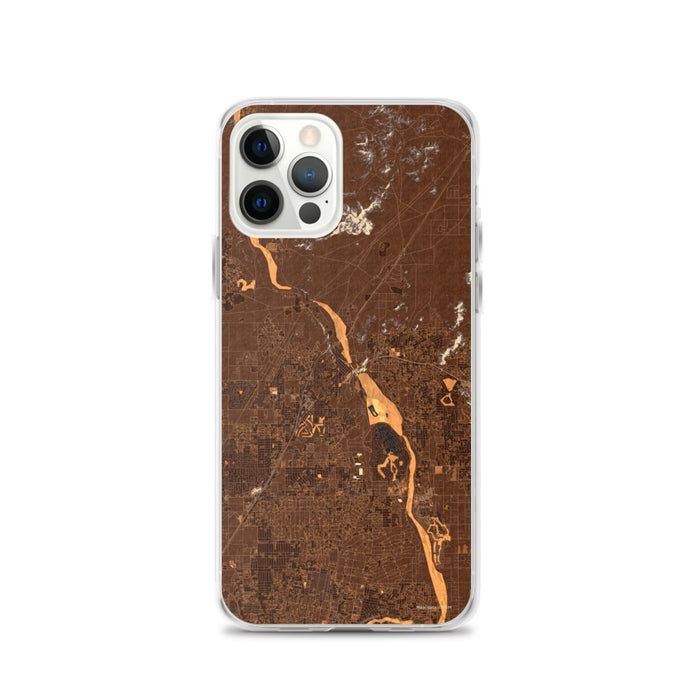 Custom Victorville California Map iPhone 12 Pro Phone Case in Ember