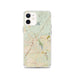 Custom Victorville California Map iPhone 12 Phone Case in Woodblock