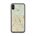 Custom Victorville California Map Phone Case in Woodblock