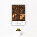 12x18 Villa Rica Georgia Map Print Portrait Orientation in Ember Style With Small Cactus Plant in White Planter