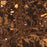 Villa Rica Georgia Map Print in Ember Style Zoomed In Close Up Showing Details