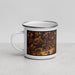 Left View Custom Villa Rica Georgia Map Enamel Mug in Ember