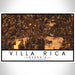 Villa Rica Georgia Map Print Landscape Orientation in Ember Style With Shaded Background