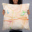 Person holding 22x22 Custom Villa Rica Georgia Map Throw Pillow in Watercolor