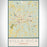 Villa Rica Georgia Map Print Portrait Orientation in Woodblock Style With Shaded Background