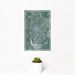 12x18 Vineland New Jersey Map Print Portrait Orientation in Afternoon Style With Small Cactus Plant in White Planter