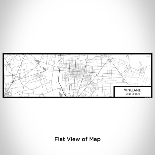 Flat View of Map Custom Vineland New Jersey Map Enamel Mug in Classic