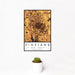 12x18 Vineland New Jersey Map Print Portrait Orientation in Ember Style With Small Cactus Plant in White Planter