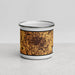 Front View Custom Vineland New Jersey Map Enamel Mug in Ember