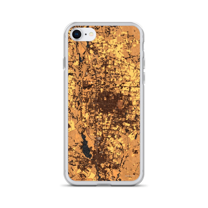 Custom Vineland New Jersey Map iPhone SE Phone Case in Ember
