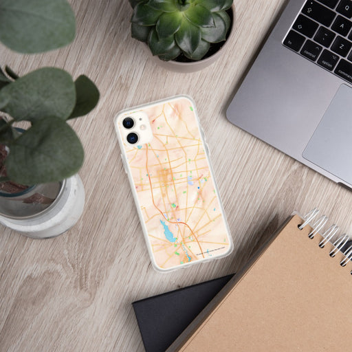 Custom Vineland New Jersey Map Phone Case in Watercolor