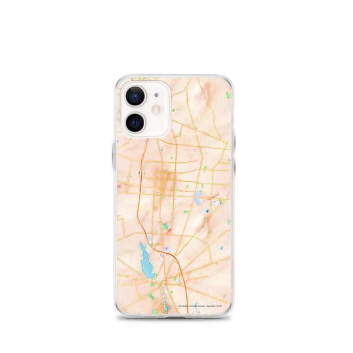 Custom Vineland New Jersey Map iPhone 12 mini Phone Case in Watercolor