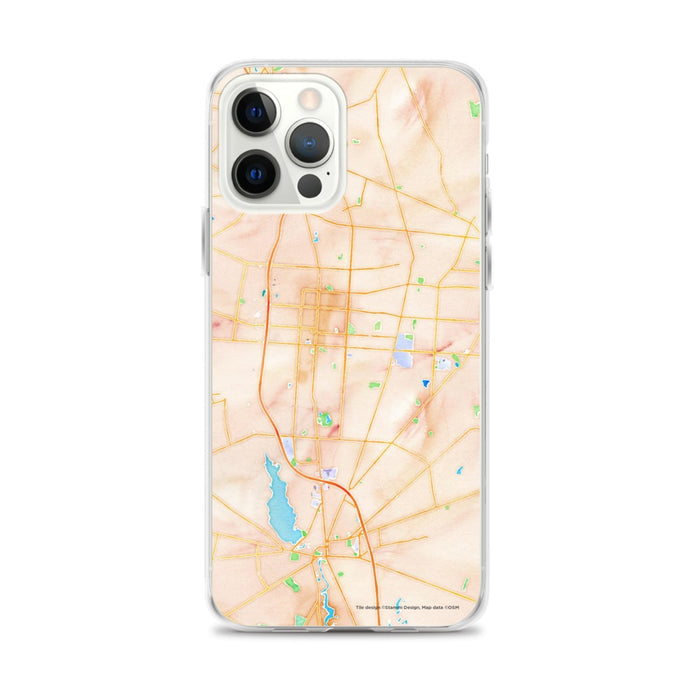 Custom Vineland New Jersey Map iPhone 12 Pro Max Phone Case in Watercolor