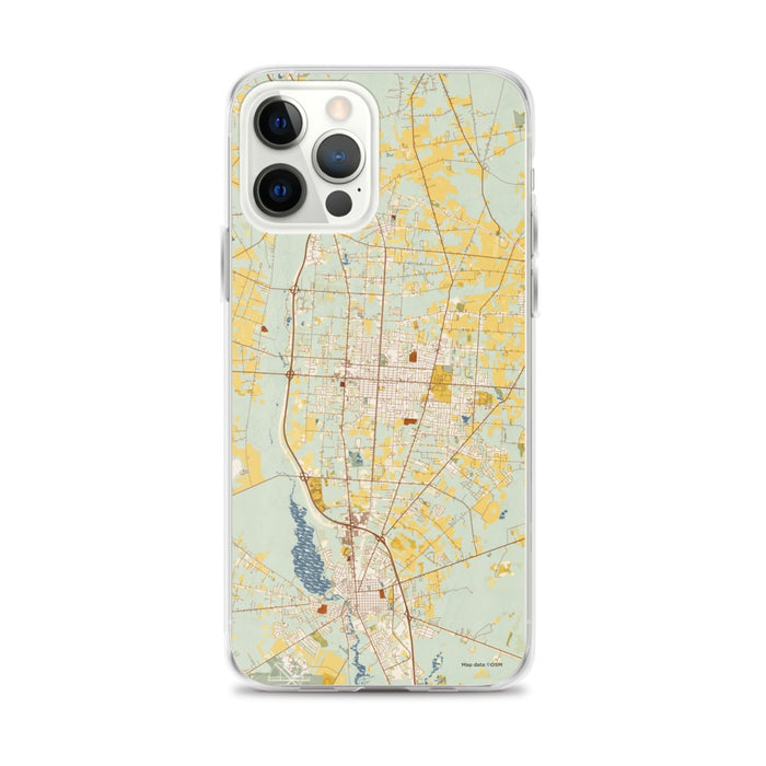 Custom Vineland New Jersey Map iPhone 12 Pro Max Phone Case in Woodblock