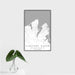 16x24 Vineyard Haven Massachusetts Map Print Portrait Orientation in Classic Style With Tropical Plant Leaves in Water