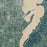 VINEYARD HAVEN Massachusetts Map Print in Afternoon Style Zoomed In Close Up Showing Details
