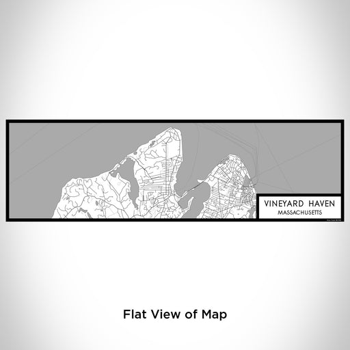 Flat View of Map Custom Vineyard Haven Massachusetts Map Enamel Mug in Classic