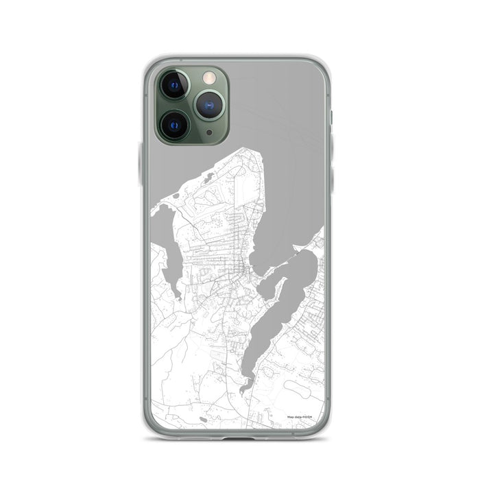Custom iPhone 11 Pro Vineyard Haven Massachusetts Map Phone Case in Classic