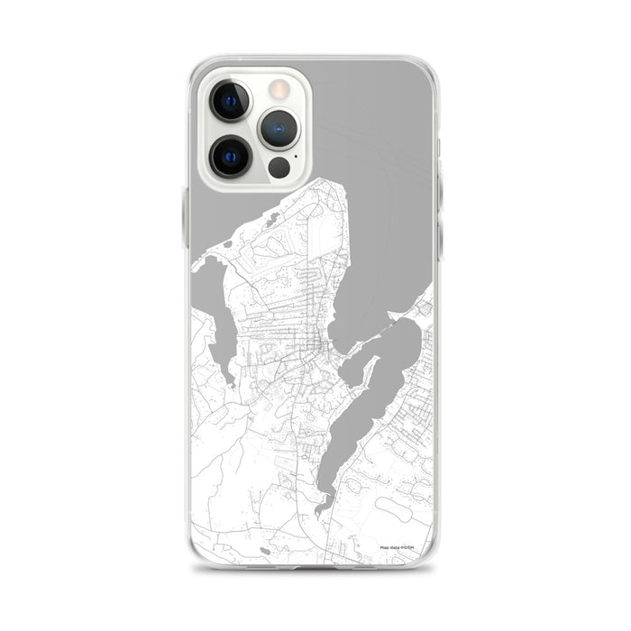 Custom iPhone 12 Pro Max Vineyard Haven Massachusetts Map Phone Case in Classic