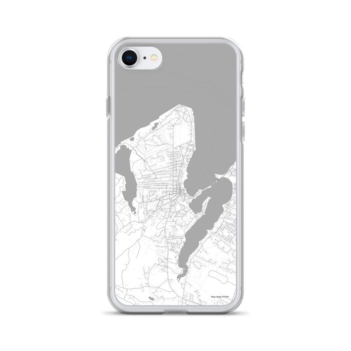 Custom iPhone SE Vineyard Haven Massachusetts Map Phone Case in Classic