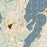Vineyard Haven Massachusetts Map Print in Woodblock Style Zoomed In Close Up Showing Details