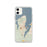 Custom iPhone 11 Vineyard Haven Massachusetts Map Phone Case in Woodblock