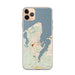 Custom iPhone 11 Pro Max Vineyard Haven Massachusetts Map Phone Case in Woodblock